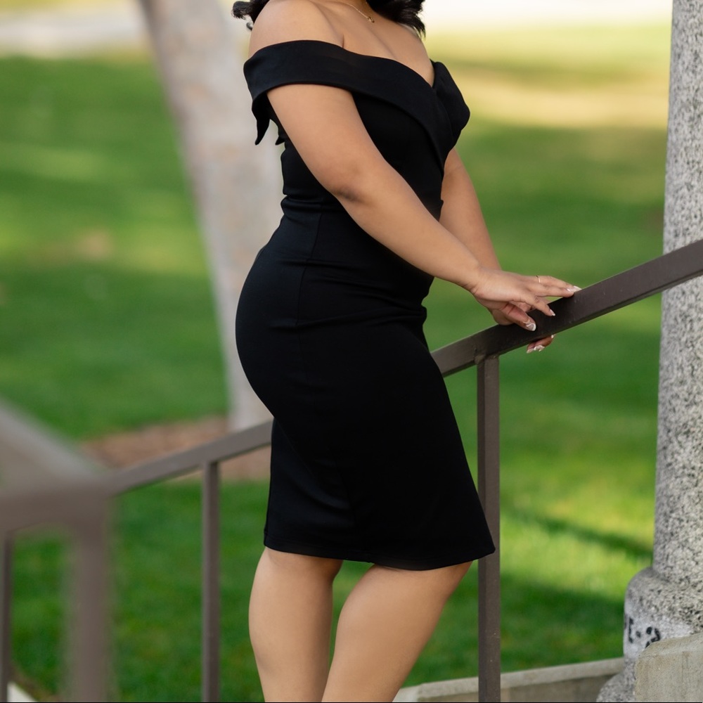 Lulu’s Off the Shoulder Formal Dress